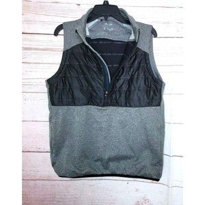 Adidas Golf Vest ClimaHeat Quilted 1/2 Zip Black Grey BC5323 Men’s Small New